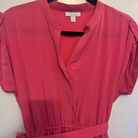 Charter Club Pink Midi Dress Size 10 - Picture 2 of 4